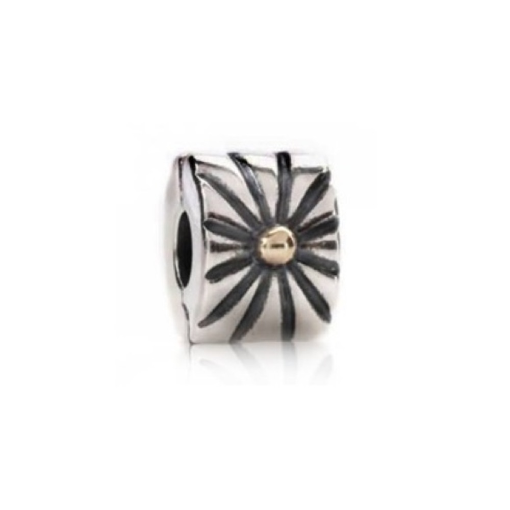 One PANDORA Two-Tone Sunburst Clip